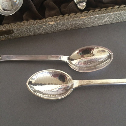 Estate Evald Nielsen Sterling Silver Set of 12 Coffee Spoons No. 6