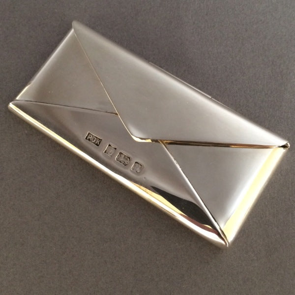 Contemporary English Sterling Silver Card Case by Philip Kydd