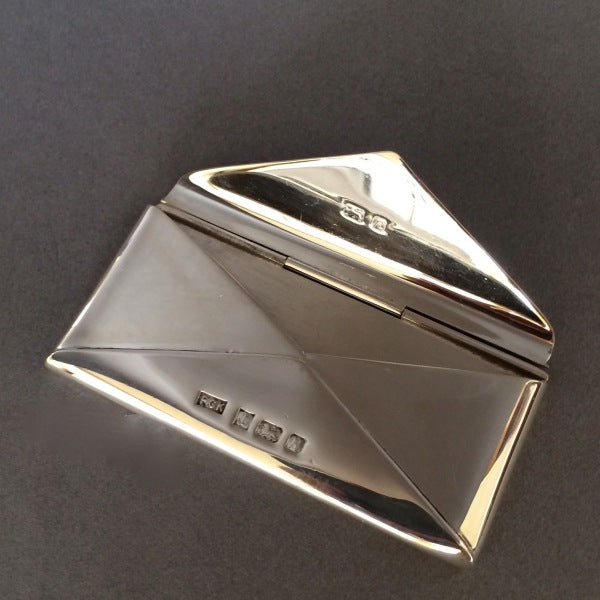 Contemporary English Sterling Silver Card Case by Philip Kydd