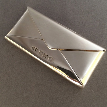 Contemporary English Sterling Silver Card Case by Philip Kydd