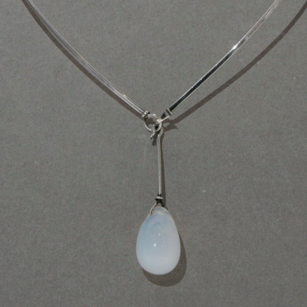 Vivianna Torun Swedish Period Opalescent Glass Drop Pendant