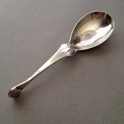 Georg Jensen Sterling Silver Large Ornamental "Snail" Spoon No. 50