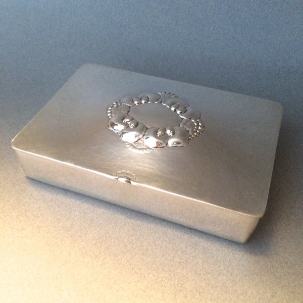 Georg Jensen Sterling Silver Keepsake Box No. 507A By Gundorph Albertus