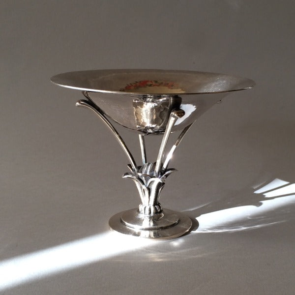 Georg Jensen Sterling Silver Small Footed Dish No. 330 by Gustav Pedersen