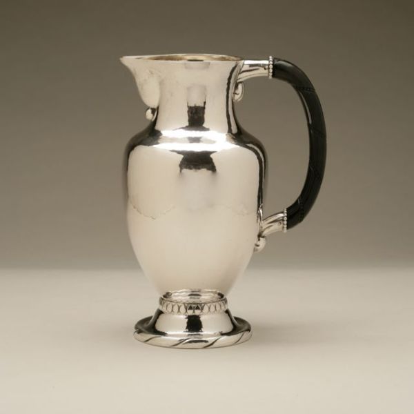 Estate Sterling Silver Georg Jensen Large Water Pitcher No. 5