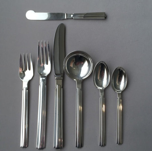 Hans Hansen Arvesolv #18 Cutlery Set for 12 persons