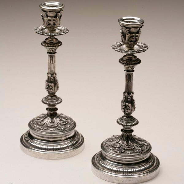 Buccellati (Grande Imperiale) Sterling Silver Candlesticks