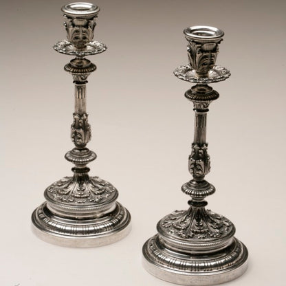 Buccellati (Grande Imperiale) Sterling Silver Candlesticks