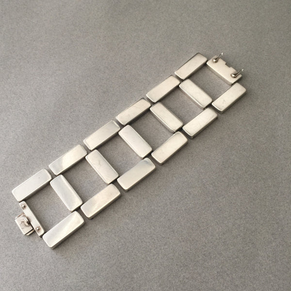 Georg Jensen Sterling Silver Modernist Bracelet No. 195 by Astrid Fog