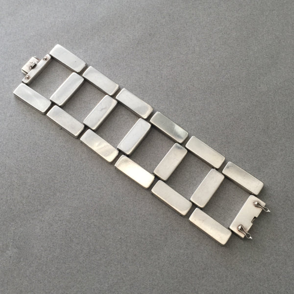 Georg Jensen Sterling Silver Modernist Bracelet No. 195 by Astrid Fog