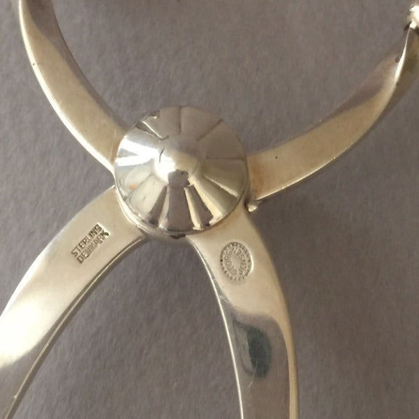 Georg Jensen Sterling Silver Sandwich Scissors in the "Cactus" Pattern