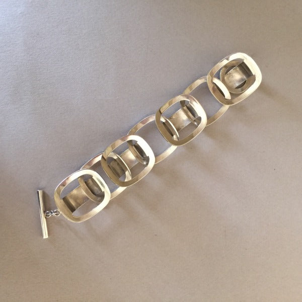 Georg Jensen Sterling Silver Modernist Bracelet No. 192A by Ibe Dahlquist