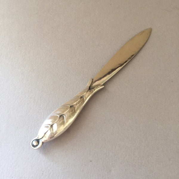 Georg Jensen 830 Silver Paper Knife No. 124 Very Rare