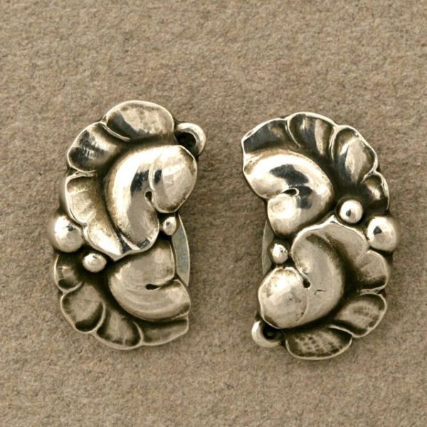 Georg Jensen Leaf Earrings, no. 50A