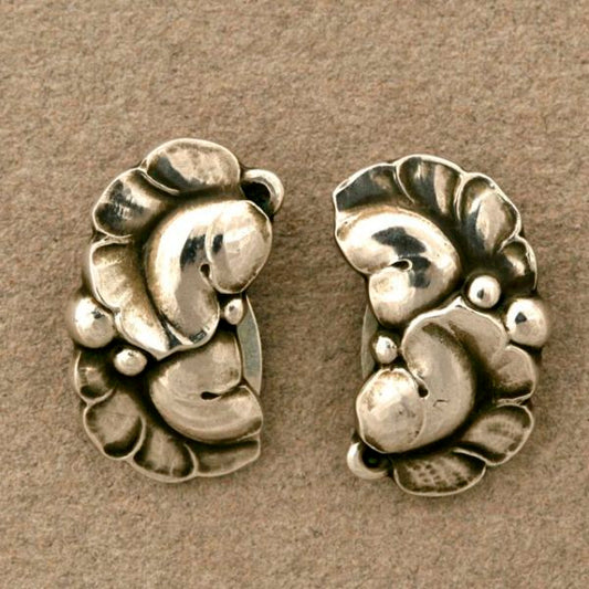 Georg Jensen Leaf Earrings, no. 50A