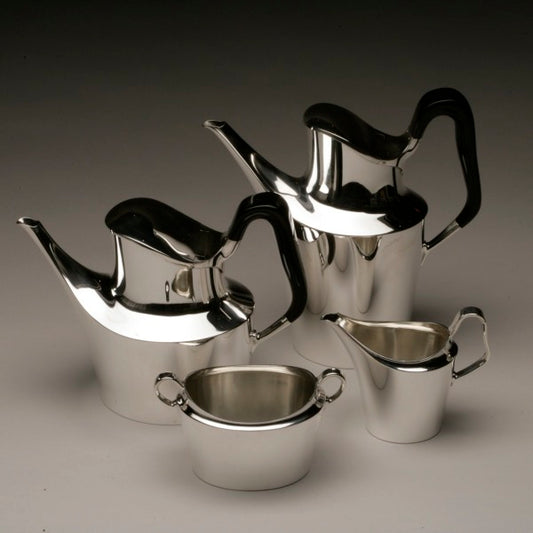 Sterling Silver Coffee and Tea Service No. 464 by Hans Hansen