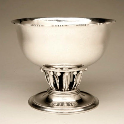 Estate Georg Jensen  Large Sterling Silver "Louvre" Bowl No. 19B