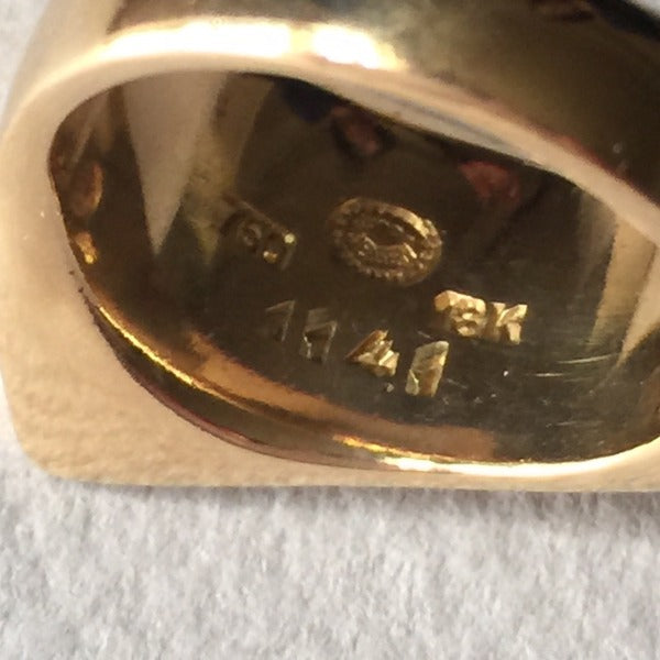 Georg Jensen Modernist Ring in 18k Gold by Henning Koppel, no. 1141