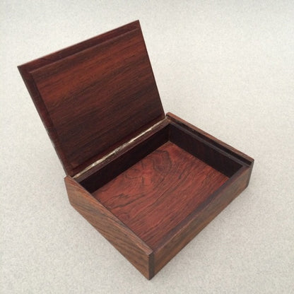 Hans Hansen Rosewood Box with Sterling Silver Inlay