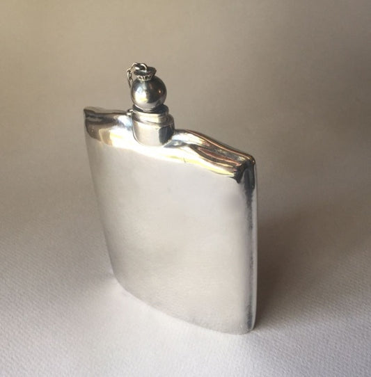 Georg Jensen Sterling Silver Flask No. 603 by Harald Nielsen, Very Rare