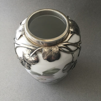 Royal Copenhagen Rare Vase with Silver Mounting from 1911