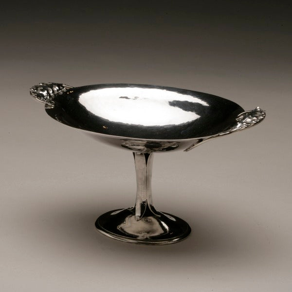 Peer Smed Sterling Silver Footed Dish with Oak Leaf Motif