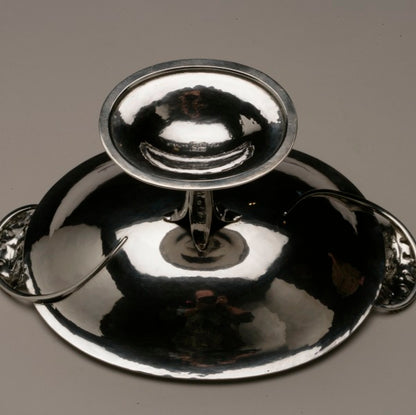 Peer Smed Sterling Silver Footed Dish with Oak Leaf Motif