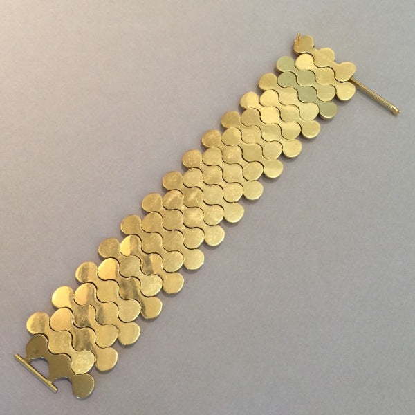 Georg Jensen 18K Gold No. 1110A Bracelet by Arno Malinowski