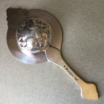 Evald Nielsen 830 Silver Art Nouveau Tea Strainer