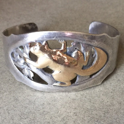 Peer Smed Sterling Silver Squirrel Cuff Bracelet