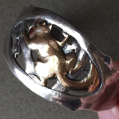 Peer Smed Sterling Silver Squirrel Cuff Bracelet