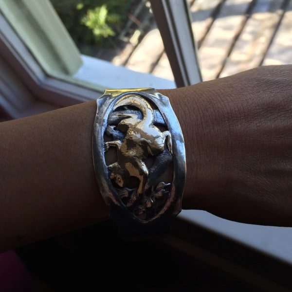 Peer Smed Sterling Silver Squirrel Cuff Bracelet