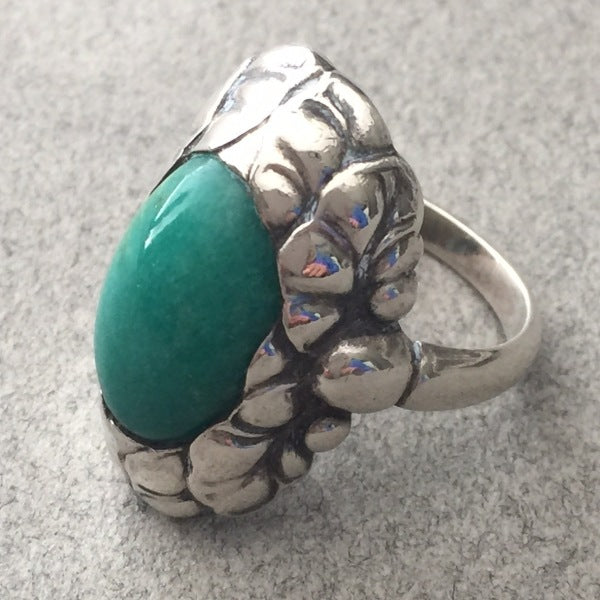 Georg Jensen Sterling Silver Ring No. 11 With Amazonite