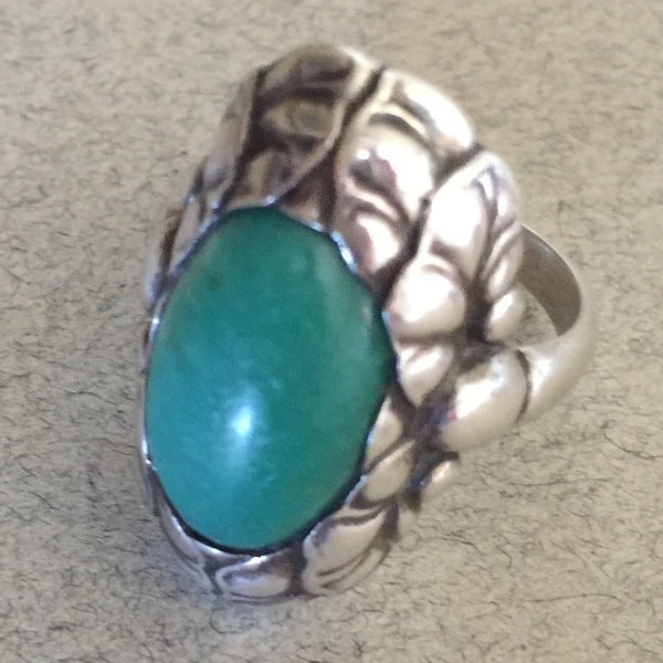 Georg Jensen Sterling Silver Ring No. 11 With Amazonite