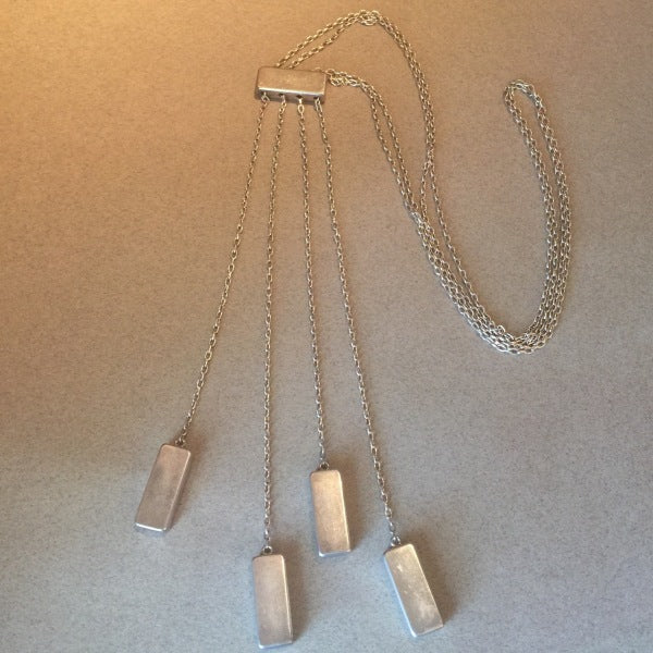 Georg Jensen Sterling Silver Super Rare "Chime" Adjustable Necklace No. 120A by Astrid Fog