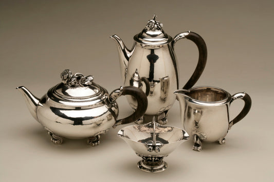 Georg Jensen "rose" coffee and tea service no. 262