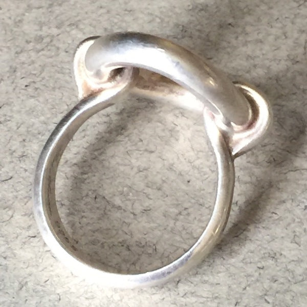 Hans Hansen Sterling Silver Modernist Oval Ring