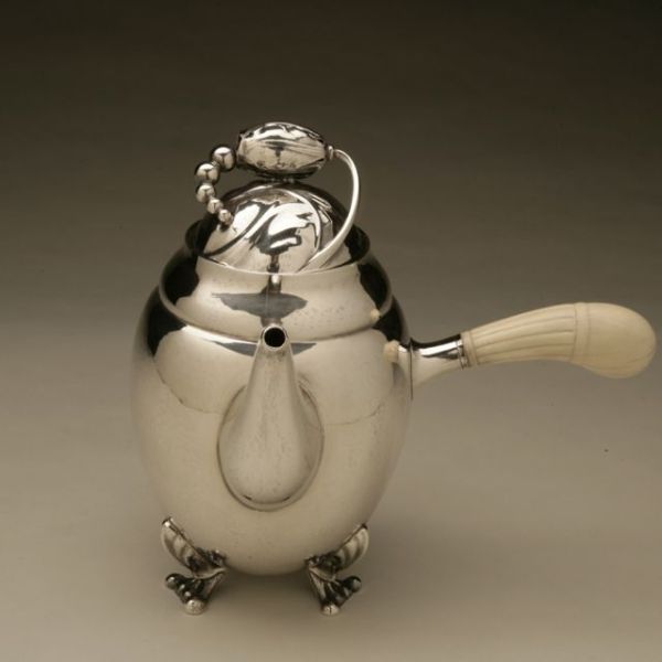 Georg Jensen Sterling Silver Blossom Coffee Pot No. 2B