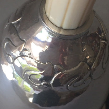 Estate Evald Nielsen 830 Silver Art Deco Table Bell