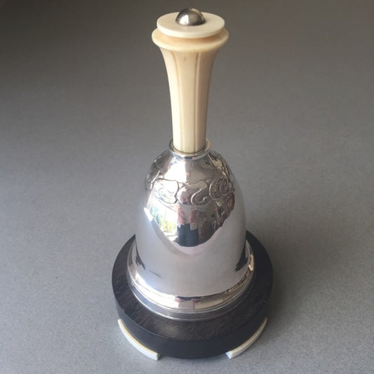 Estate Evald Nielsen 830 Silver Art Deco Table Bell