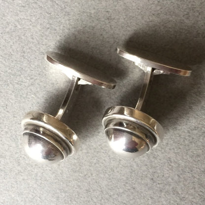 Georg Jensen Sterling Silver Cufflinks No. 44D by Harald Nielsen