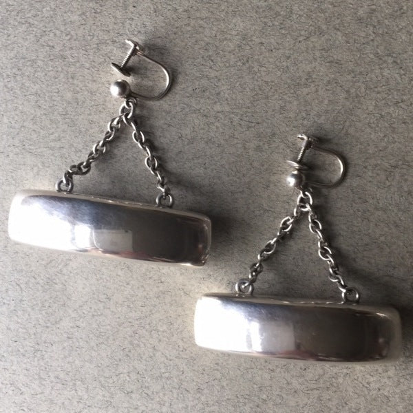 Georg Jensen Sterling Silver Earrings No. 157 by Astrid Fog