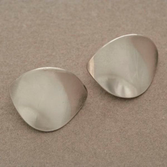 Estate Georg Jensen Sterling Silver Modernist Earrings by Nanna Ditzel No. 131