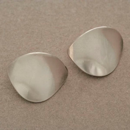 Estate Georg Jensen Sterling Silver Modernist Clip-On Earrings by Nanna Ditzel No. 131