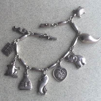 Georg Jensen Sterling Silver "Charm"  Bracelet No. 43