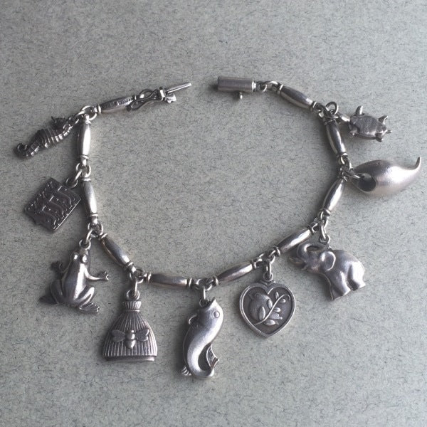 Georg Jensen Sterling Silver "Charm"  Bracelet No. 43