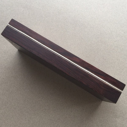 Hans Hansen Rosewood Box with Sterling Silver Inlay