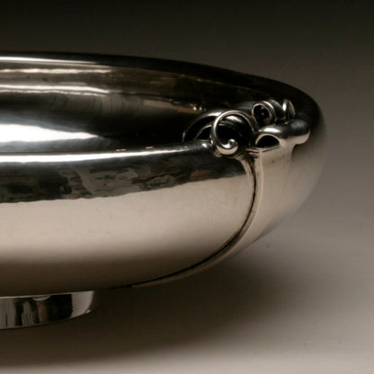 Georg Jensen Art Deco Centerpiece Bowl No. 618 by Oscar Gundlach-Pedersen ,Very Rare