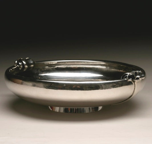 Georg Jensen Art Deco Centerpiece Bowl No. 618 by Oscar Gundlach-Pedersen ,Very Rare