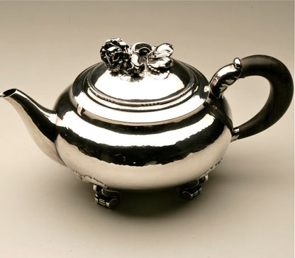 Georg Jensen Extremely Rare "ROSE" Teapot no. 262